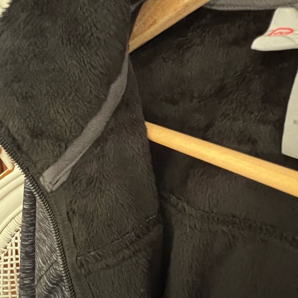 Women’s Grey/Black Free Country Medium fleece lined Jacket with Hoodie - Picture 6 of 7